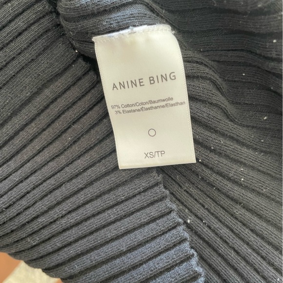 Anine Bing Cecily Top Black Firm on price - Picture 3 of 5